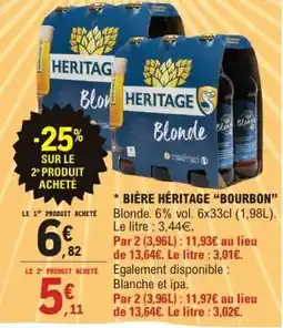 E.Leclerc BIÈRE HÉRITAGE “BOURBON” offre