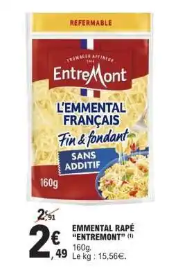 E.Leclerc Emmental Râpé Entremont offre