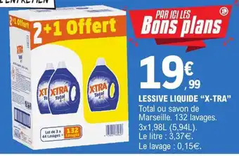 E.Leclerc LESSIVE LIQUIDE X-TRA offre