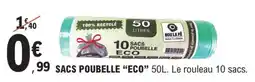 E.Leclerc SACS POUBELLE “ECO” 50L offre