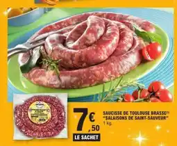 E.Leclerc SAUCISSE DE TOULOUSE BRASSE offre