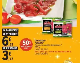 E.Leclerc Carpaccio CHARAL offre