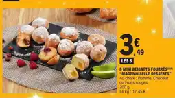 E.Leclerc 8 Mini Beignets Fourrés offre