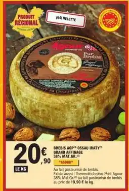 E.Leclerc BREBIS AOP OSSAU IRATY offre