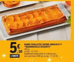 E.Leclerc BANDE FEUILLETÉE SUCRÉE ABRICOTS offre