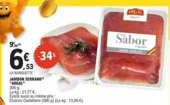 E.Leclerc Jambon Serrano ARGAL offre