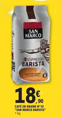 E.Leclerc Café en grains N°10 “San Marco Barista” offre