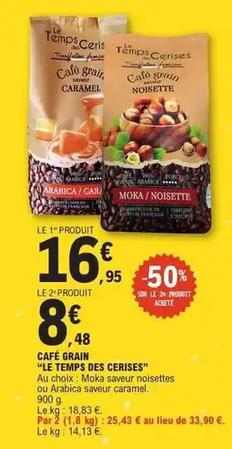 E.Leclerc Café grain Le Temps des Cerises offre