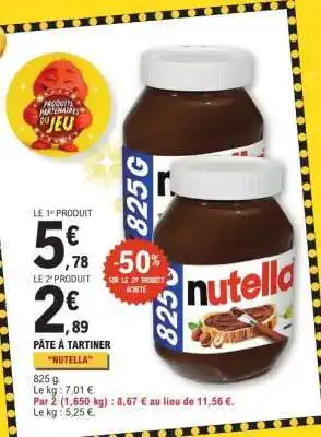 E.Leclerc Nutella offre