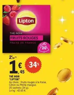 E.Leclerc Thé noir LIPTON offre