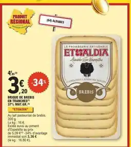 E.Leclerc BRIQUE DE BREBIS EN TRANCHES offre