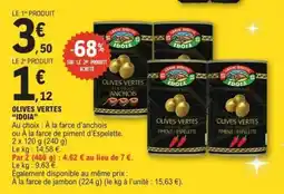 E.Leclerc OLIVES VERTES IDOIA offre