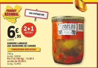 E.Leclerc Garbure Landaise aux Manchons de Canard offre