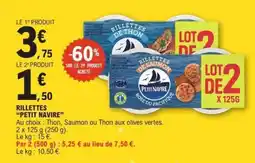 E.Leclerc RILLETTES PETIT NAVIRE offre