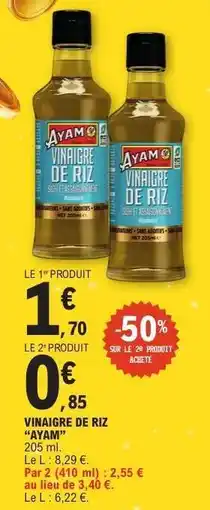 E.Leclerc Vinaigre de Riz 'Ayam' offre
