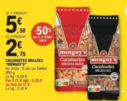 E.Leclerc CACAHUETES GRILLEES MENGUY'S offre