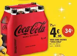 E.Leclerc Soda Sans Sucres Coca Cola offre