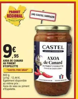 E.Leclerc AXOA DE CANARD AU PIMENT D’ESPELETTE offre