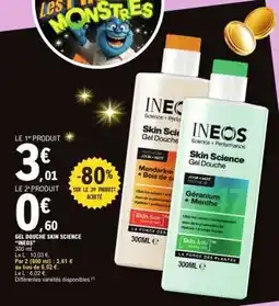 E.Leclerc Gel Douche Skin Science INEOS offre