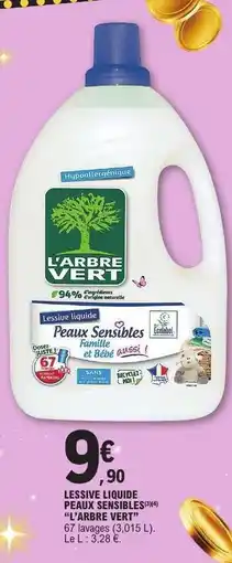 E.Leclerc LESSIVE LIQUIDE PEAUX SENSIBLES offre