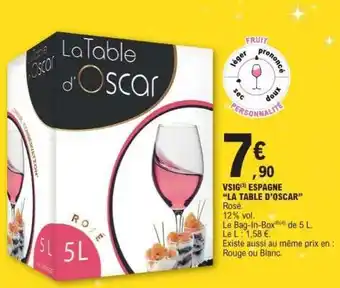 E.Leclerc VSIG(3) ESPAGNE “LA TABLE D’OSCAR” offre