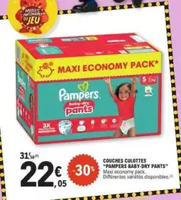 E.Leclerc Pampers Baby-Dry Pants offre