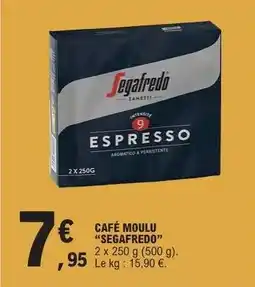 E.Leclerc CAFÉ MOULU “SEGAFREDO” offre