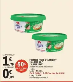 E.Leclerc FROMAGE FRAIS À TARTINER offre