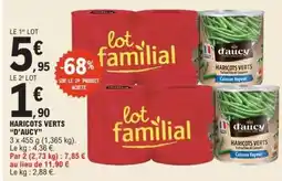 E.Leclerc HARICOTS VERTS “D’AUCY” offre