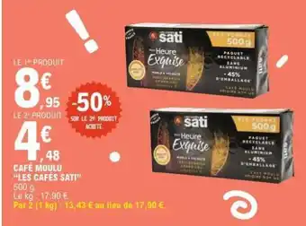 E.Leclerc Café Moulu Les Cafés Sati offre
