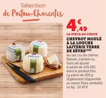 Bi1 Chevrot moulé à la louche laiterie terre de sèvre offre