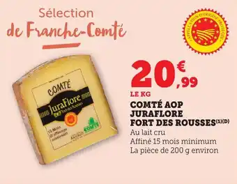 Bi1 Comté aop juraflore fort des rousses offre