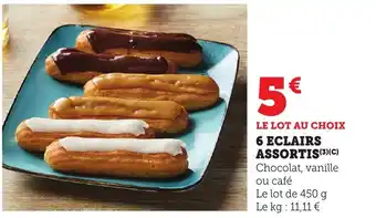 Bi1 6 eclairs assortis offre