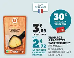 Bi1 Fromage a raclette pasteurise u offre