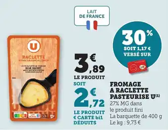 Bi1 Fromage a raclette pasteurise u offre