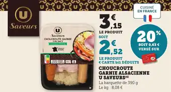 Bi1 Choucroute garnie alsacienne u saveurs offre