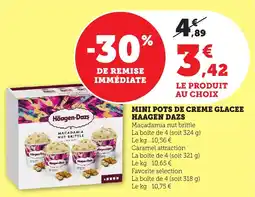 Bi1 Mini pots de creme glacee haagen dazs offre