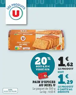 Bi1 Pain d'epices au miel u offre