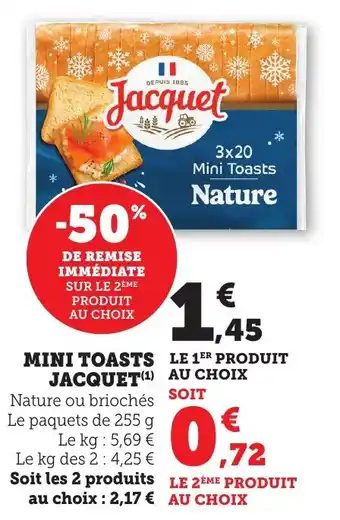 Bi1 Mini toasts jacquet offre