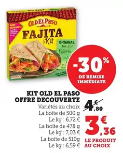 Bi1 Kit old el paso offre decouverte offre