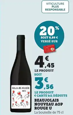 Bi1 Beaujolais nouveau aop rouge u offre