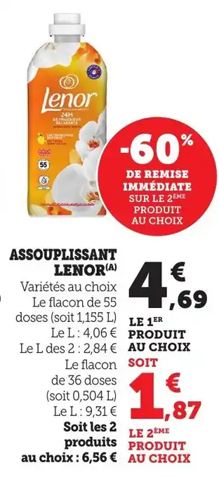 Bi1 Assouplissant lenor offre