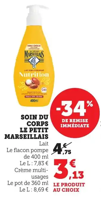 Bi1 Soin du corps le petit marseillais offre