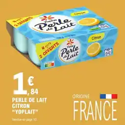 E.Leclerc Perle de lait citron yoplait offre
