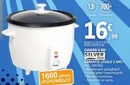 E.Leclerc Cuiseur à riz silver offre