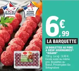 E.Leclerc 28 boulettes au porc & bœuf gourmandes bigard offre