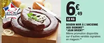 E.Leclerc Boudin noir à l'ancienne aux oignons jean brient offre