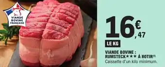 E.Leclerc Viande bovine rumsteck à rotir offre