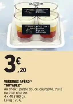 E.Leclerc Verrines apéro guyader offre