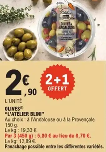 E.Leclerc Olives l'atelier blini offre